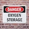 Signmission Oxygen Storage, 10 in W x Rectangle, Plastic OS-2PACK-DS-P-710-L-1850 - alternate 2